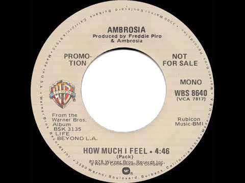 1978 Ambrosia - How Much I Feel (mono radio promo 45)