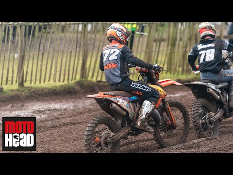 Stefan Everts' son Liam tops the 125 two-stroke action in the Hawkstone International