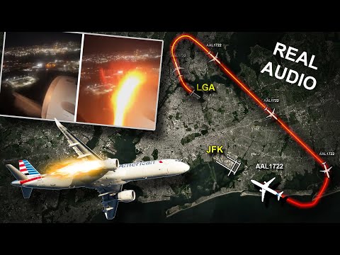 ENGINE FLASHES FIRE, We need to land IMMEDIATELY. American Airlines A321. REAL ATC