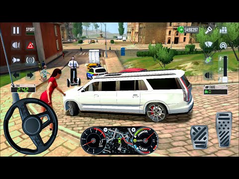 Taxi Sim 2022 Evolution 🚕 - Driving SUV Cadillac Limo in Rome 🚗 - Android gameplay