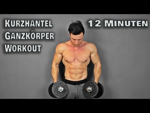 12 Minuten Kurzhantel Workout für Zuhause! (Full Body)