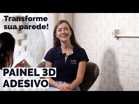 Painel 3D Autocolante: Transforme a parede fácil!