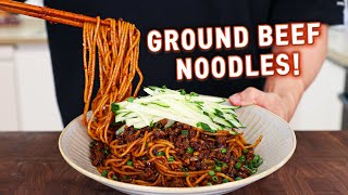 These 15 Minute Ground Beef Chili Garlic Noodles Will Change Your LIFE! 🔥
