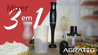Vídeo de Mixer 3 Em 1 Amix01 700ml 200w Agratto