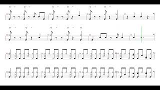 Michael Buble-It Had Better Be Tonight | Drum Score, Drum Sheet Music, 드럼악보