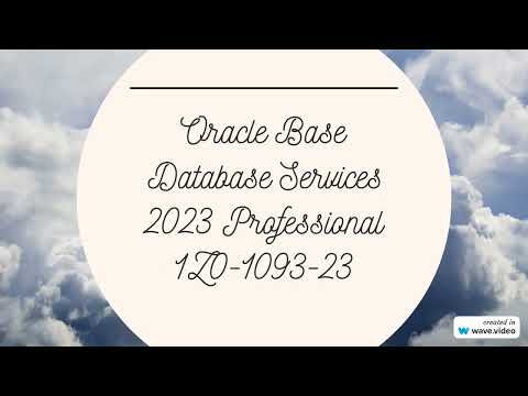 Oracle Base Database Services 2023 Professional 1Z0-1093-23