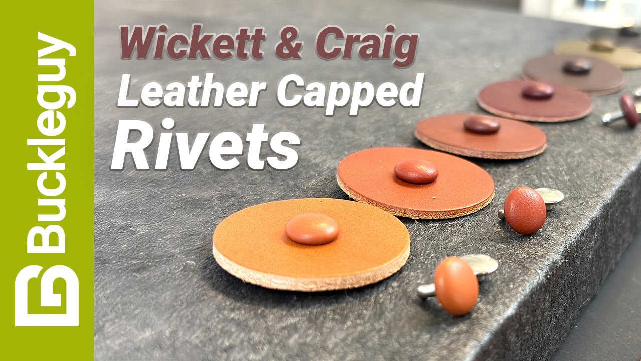Learn to set leather double capped rivets the right way