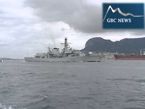 HMS Sutherland in Gibraltar 121212-YouTube