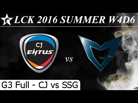 CJ vs SSG Game 3 Full + Total Damage - LCK Summer 2016 W4D6M8 CJ Entus vs Samsung Galaxy