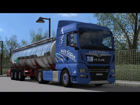 ETS 2 - MAN TGX 18.500 Performance lion - Pet-Trans - Trip: Kiel - Dresden
