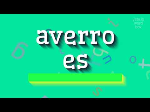 How to say "averroes"! (High Quality Voices)