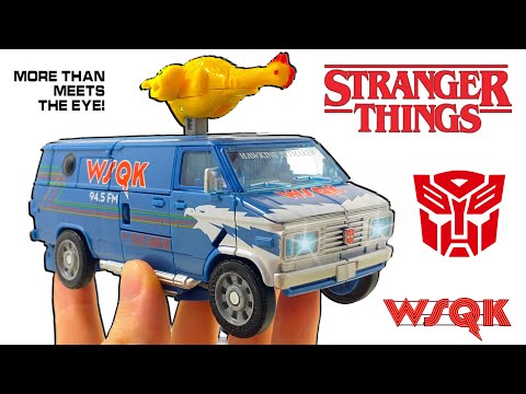 An 80s Style AUTOBOT That You NEED! Transformers X Stranger Things FREAKWENCY & 8-TRAX Review!