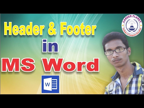 Header and Footer in MS Word in hindi|MS Word Tutorial in Hindi
