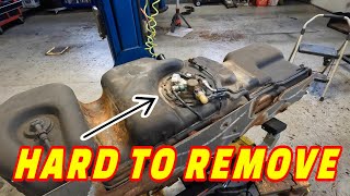I DROPPED THE TANK HOW DO I DO THIS? GM FUEL PUMP REPLACEMENT AFTER YOU'VE DROPPED THE TANK