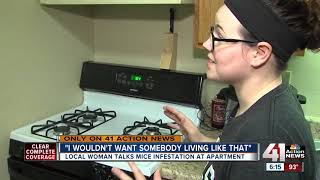 Woman says mice taking over her apartment