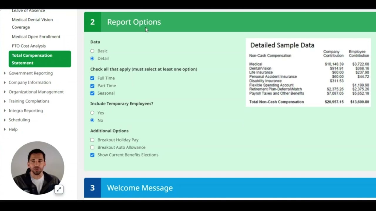How to find the total monthly premium cost per employee on Insperity