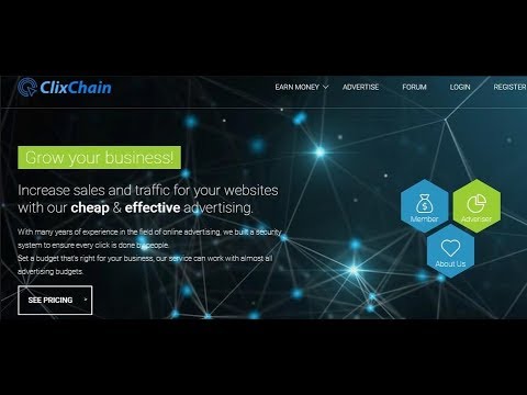 Без вложений! Букс ClixChain Доп  заработок  Выиграй в  AdGrid  Jackpot ! мин вывод от 6 $
