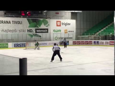 U-14 DP 11.12.2016 HK Olimpija - HK Slavija Junior 8:1, obranjen kazenski strel