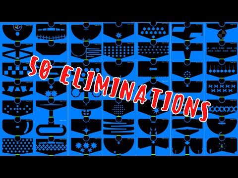 51 Marbles - 50 Eliminations - Algodoo Marble Race