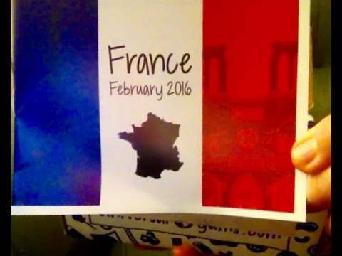 ASMR Unboxing, FRANCE, Universal Yums Subscription Box,, Feb. 2016, Reading, Soft Spoken