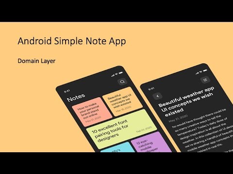 Android Simple Note App with clean architecture - Domain Layer