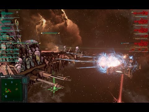 Chaos vs Space Marines, Heroic Difficulty + Elite Mode 1500 points - Battlefleet Gothic Armada
