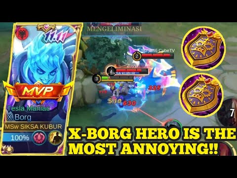 X-BORG PUNYA BANYAK NYAWA‼️| BEST BUILD X-BORG 2023 | GAMEPLAY X-BORG 2023