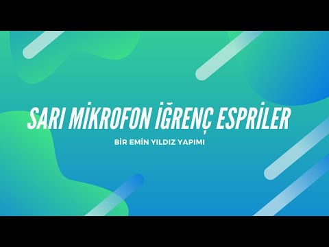 Sarı Mikrofon İğrenç Espriler