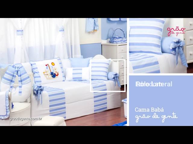 Kit Cama Babá Veleiro Azul Claro | Ref: 53339
