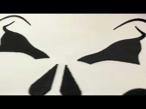 Skull Iron On Patch PL6371