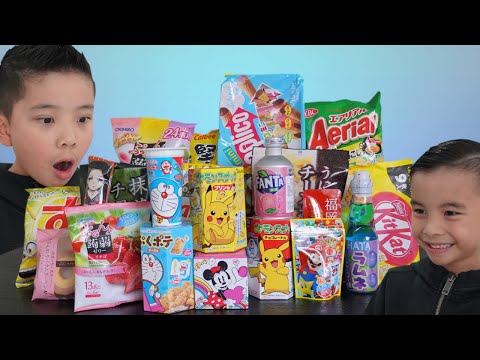 First Time Trying 20 Japanese Snacks CKN