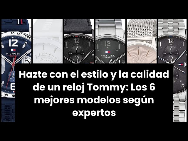 Vídeo relacionado con Tommy Hilfiger Reloj Analógico de Cuarzo Multifunción para Hombre con Correa de Cuero Negra - 1710449