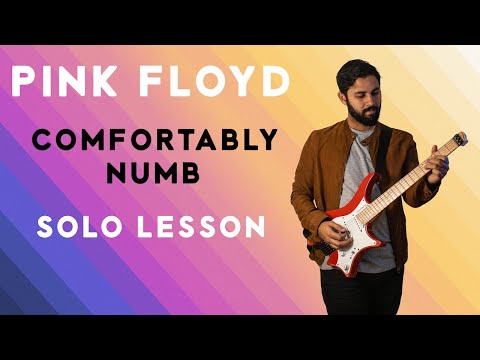 Pink Floyd - Comfortably Numb Guitar Solos 1 & 2 lesson (Viewer Request) + TAB