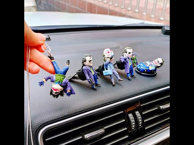 Vídeo relacionado con LGWJHCY JokerRear ViewMirrorPendant,Car Rear View Mirror Decoration The Joker Pendant Inverted Doll Car Rear View Mirror Pendant The Best Gift for Boyfriend and Husband