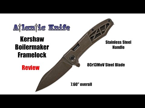 Kershaw Boilermaker Folding Knife Review | Atlantic Knife Reviews 2019