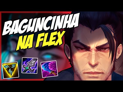 JOGUEI FLEX COM OS MANOS PRA TESTAR BUILD E DEU SUPER CERTO - Yasuo vs Sett - League of Legends