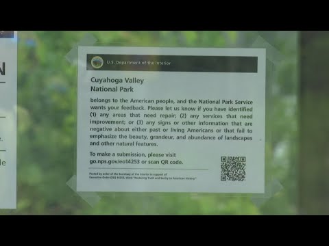 New signs at Cuyahoga Valley National Park ask visitors to flag 'negative' messages about US history
