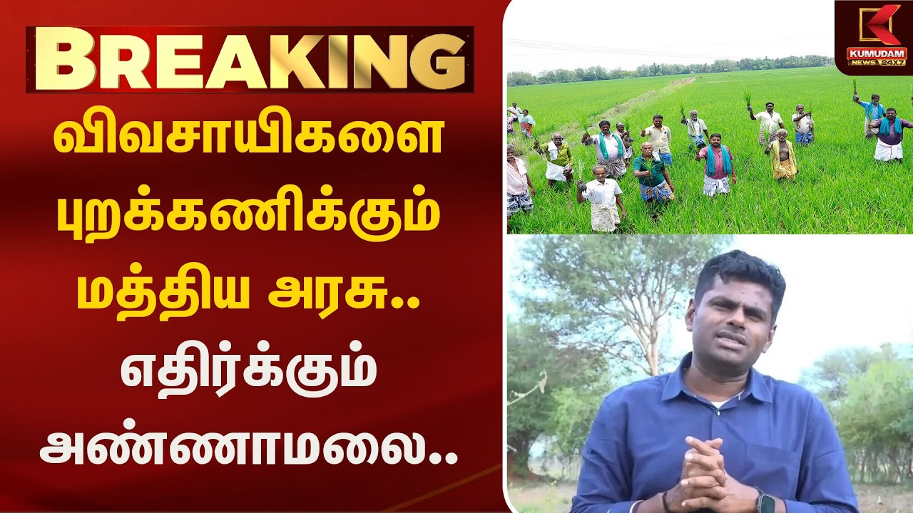 விவசாயிகளை புறக்கணிக்கும் மத்திய அரசு.. எதிர்க்கும் அண்ணாமலை...| Annamalai | Breaking news | Farmer