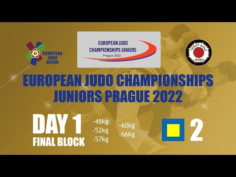 Day 1 FINALS - Tatami 2 - European Judo Championships Juniors Prague 2022
