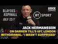 Jack Hermansson 'Anticipated' Darren Till Pullout At UFC London: 'I Wasn't Surprised'