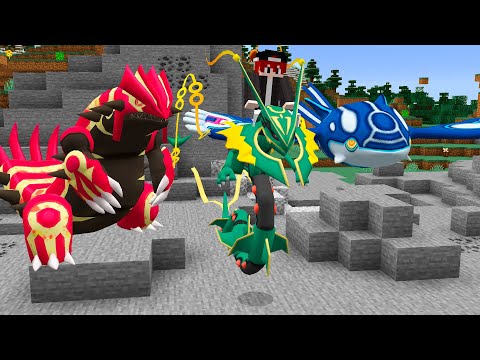 Capturei os Lendários Rayquaza, Groudon e Kyogre no Minecraft Pixelmon PokeSquad