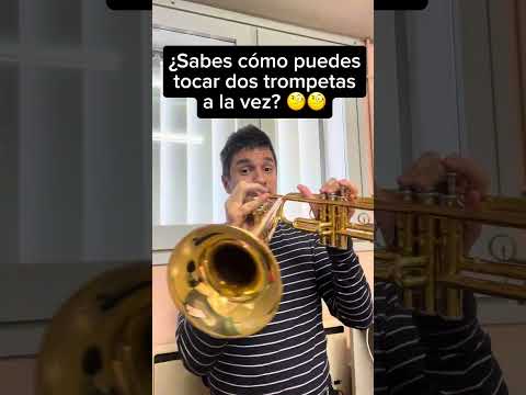 Tocar dos trompetas a la vez... ¿es posible? ⬇️⬇️ #trompeta #trompetas #aprendertrompeta #trumpet