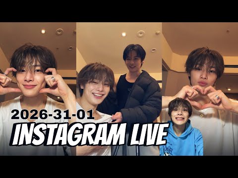 I.N and Lee Know (Stray Kids) Instagram live. 2026-01-31