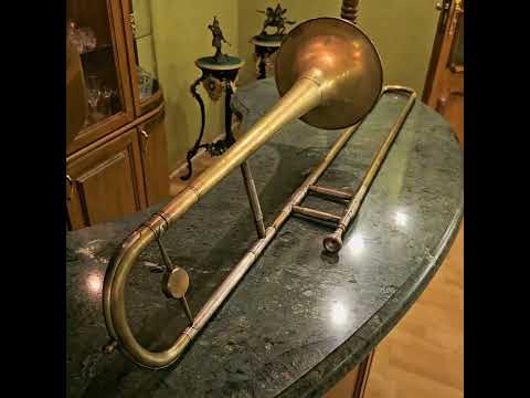 Vintage Slider Trombone Orpheus Kyiv Ukraine USSR Pink brass 1982 #54 image 19