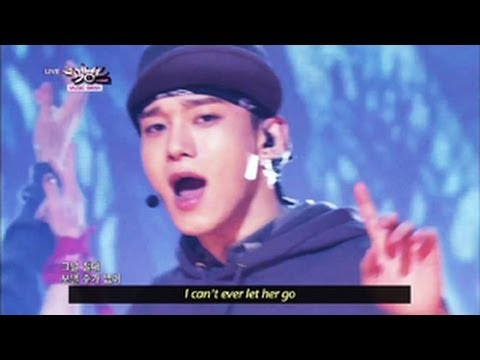 EXO - Wolf (2013.06.15) [Music Bank w/ Eng Lyrics]