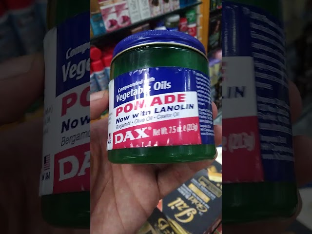 Vídeo relacionado con DAX Vegetable Oils Pomade 213 gr, Único, 212.6 g (Paquete de 1)