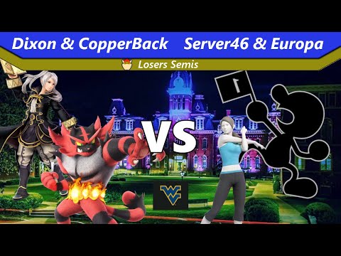 Campus Clash! WVU - Dixon & CopperBack vs Server46 & Europa - Losers Semis - SSBU