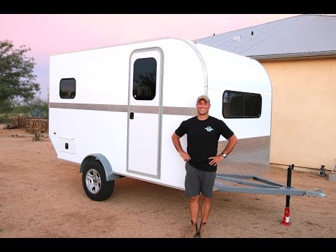 How to Build a DIY Travel Trailer - Insulation, Windows/Door, Aluminum Trim (Part 3)