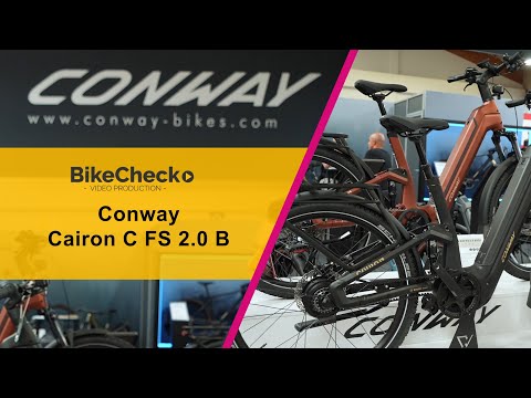 Conway Cairon C FS 2.0 B – Full-suspension low-step-through bike for touring fans.