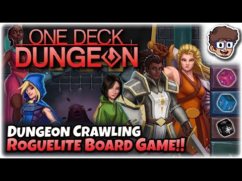 ROGUELITE DUNGEON CRAWLING BOARD GAME!! | Let's Try One Deck Dungeon